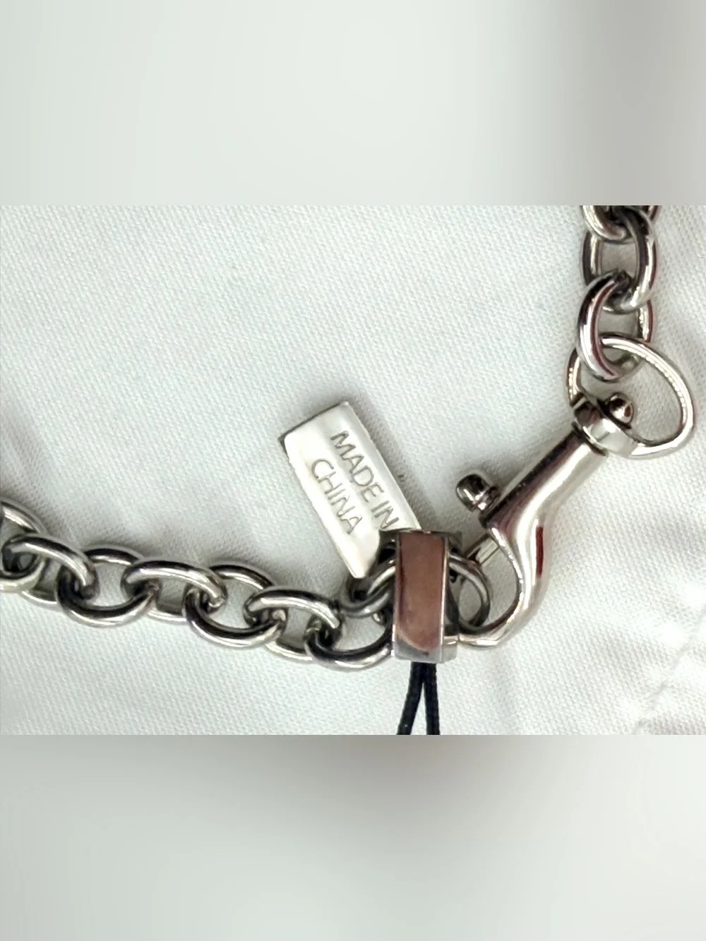 Vintage Coach Pink Daisy Swarovski Crystal Charm Dog Leash Clasp Bracelet/BagFob